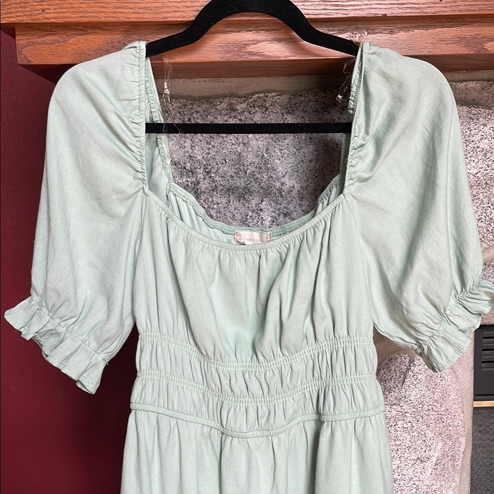 Altar'd State Green Ruffled Tiered Sundress - Picture 4 of 6